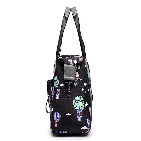 Dame Nylon Multi Pocket Vandtæt Letvægts Håndtaske Skulder Crossbody Taske