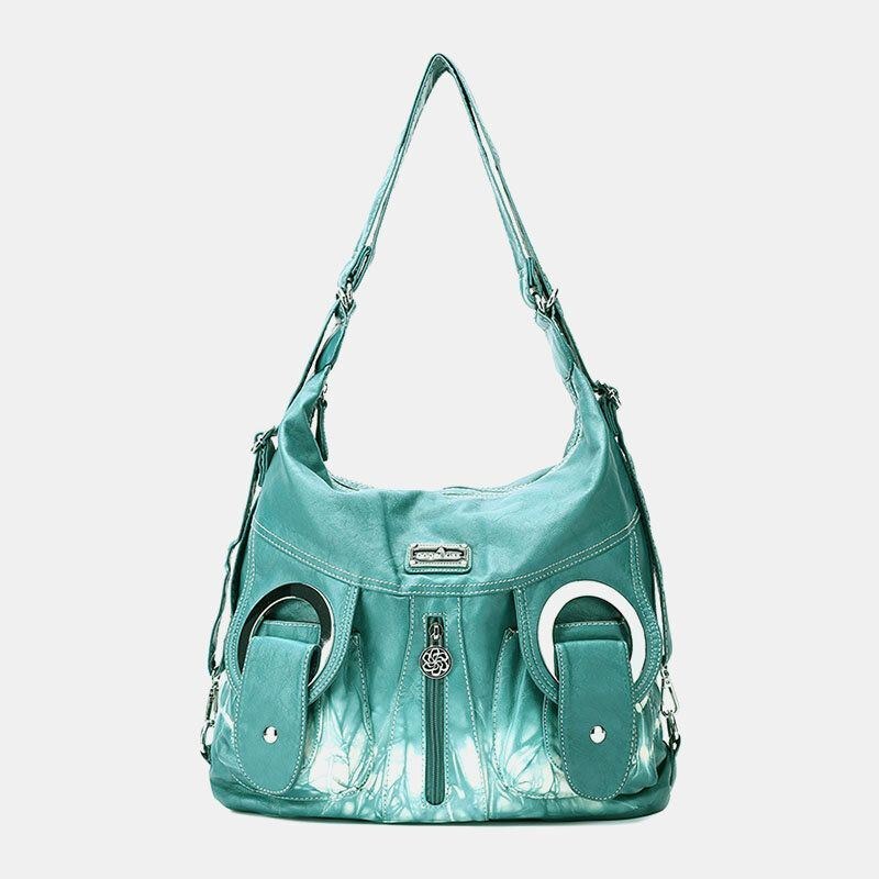 Dame Tie Dye Multi-bære Vandtæt Crossbody-taske Med Stor Kapacitet Skuldertaske Håndtaske Rygsæk