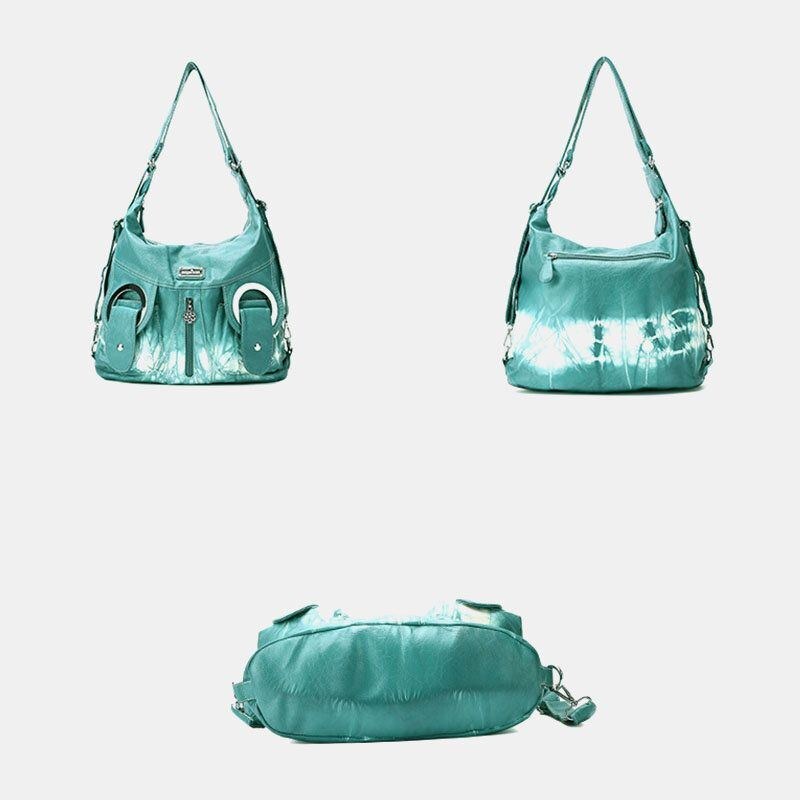 Dame Tie Dye Multi-bære Vandtæt Crossbody-taske Med Stor Kapacitet Skuldertaske Håndtaske Rygsæk
