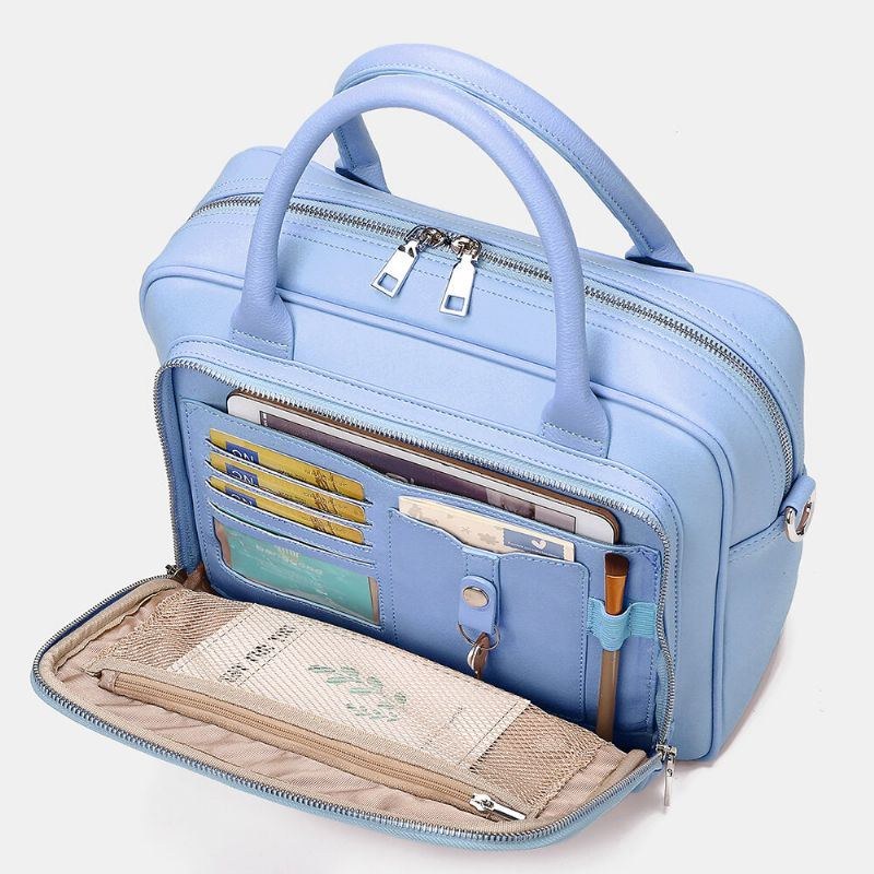Herre Dame Designer Travel Laptop Taske Solid Crossbody Taske