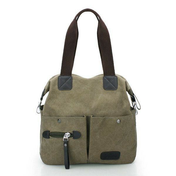 Herre Kvinder Pillow Vintage Lærredstaske Skulder Messenger Håndtaske