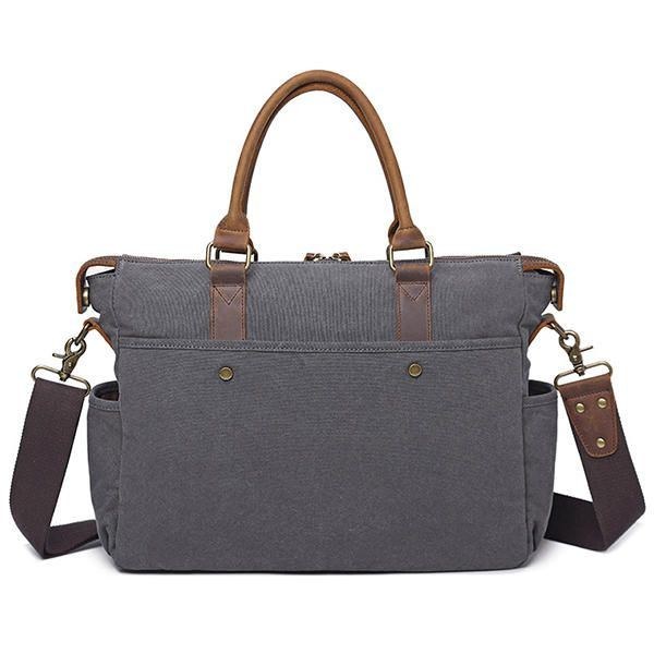Herre Udendørs Rejsehåndtaske Vintage Crossbody Skuldertaske Lærred Designertaske