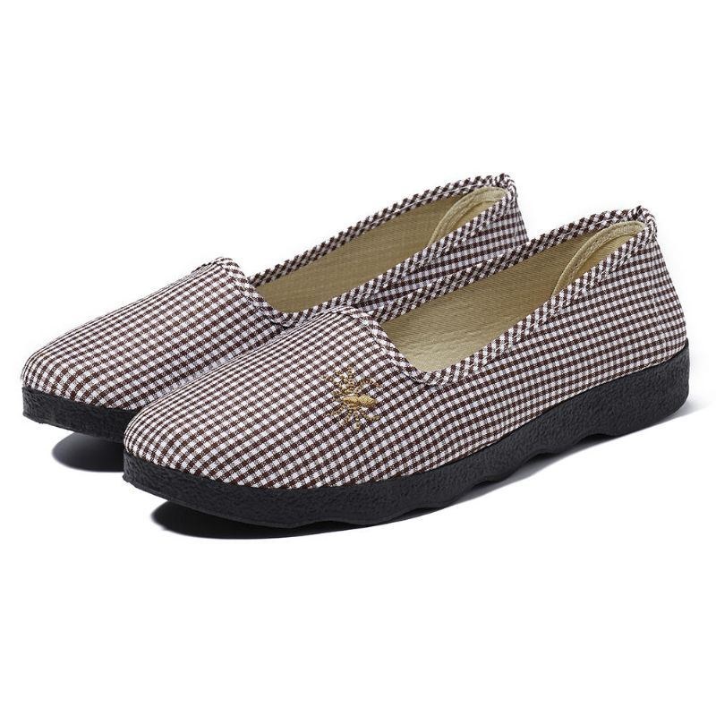 Casual Komfortabel Åndbar Slip On Flats Damesko