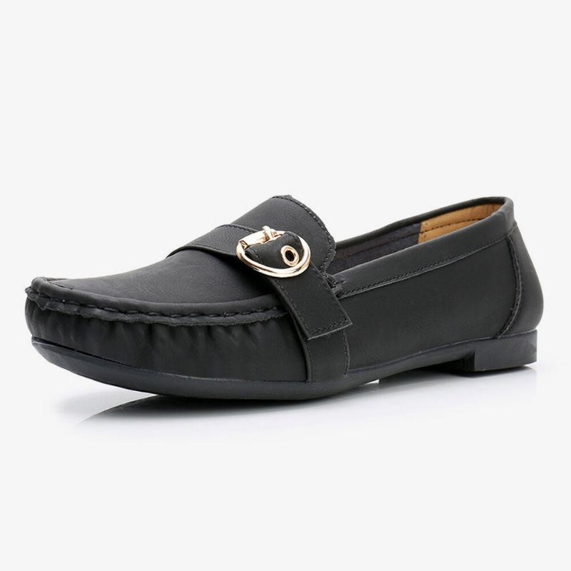 Dame Blød Sål Metalspænde Slip On Casual Daily Flats