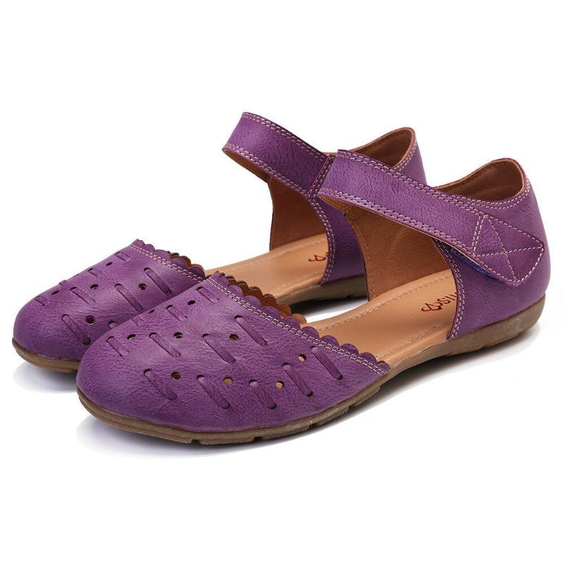 Dame Casual Hollow Out Hoop Loop Flats