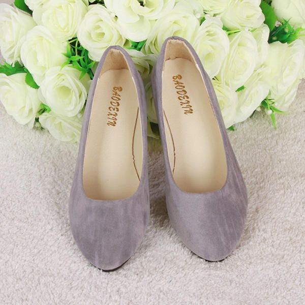 Dame Flats Casual Blød Komfortabel Spidstå Slip On Dame Loafers Flats Sko