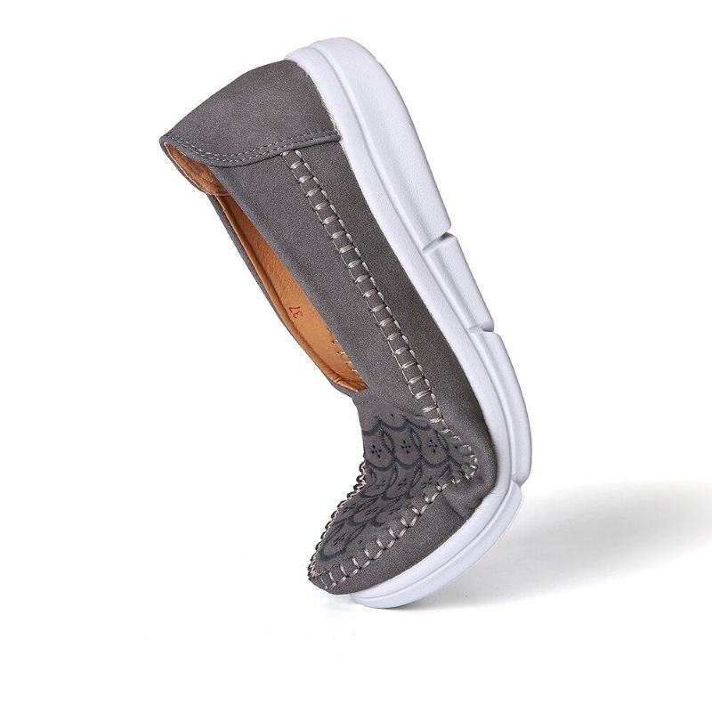 Dame Hand Stricing Hollow Comfy Massage Åndbar Casual Flats