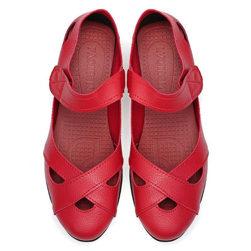 Dame Hollow Out Comfy Krogløkke Flats