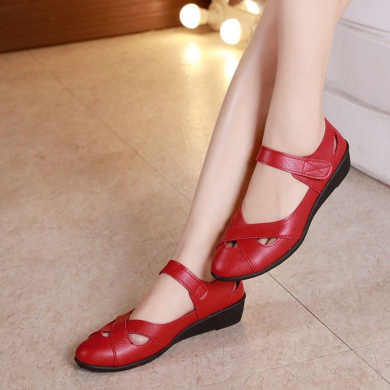 Dame Hollow Out Comfy Krogløkke Flats