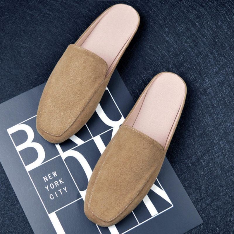 Dame Large Størrelse Pure Color Letvægts Casual Flats Loafers