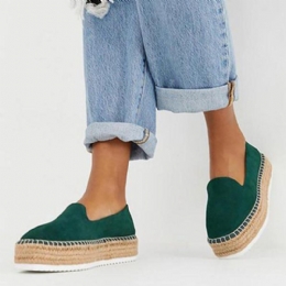 Dame Ruskind Espadrilles Halmflettet Platform Loafers