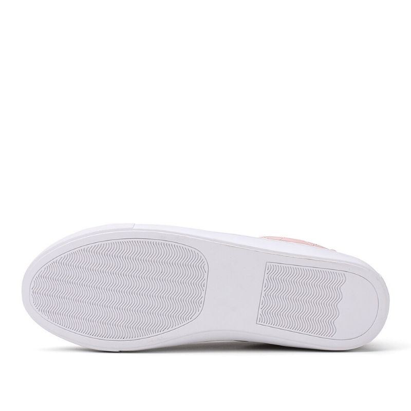 Dame Soild Farve Plaidsømme Snøring Behagelige Casual Flats