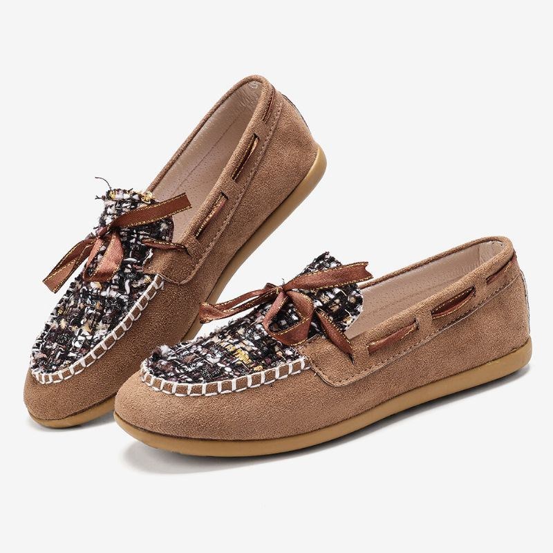 Dame Sommerfugleknude Dekor Lille Duft Vind Behagelig Åndbar Casual Slip On Loafers