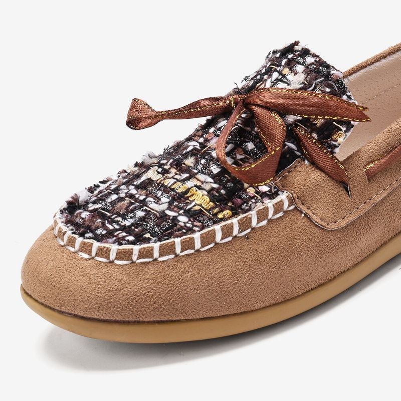 Dame Sommerfugleknude Dekor Lille Duft Vind Behagelig Åndbar Casual Slip On Loafers