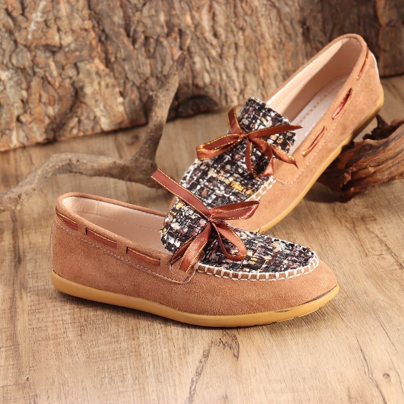 Dame Sommerfugleknude Dekor Lille Duft Vind Behagelig Åndbar Casual Slip On Loafers
