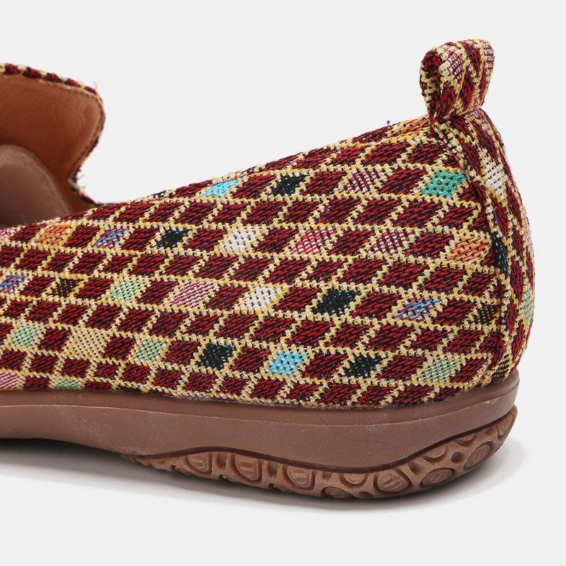 Dame Splejsningsmønster Lukkede Tå Loafers Slip On Casual Flats