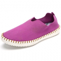 Loafers Casual Damer Flade Sko I Ruskind