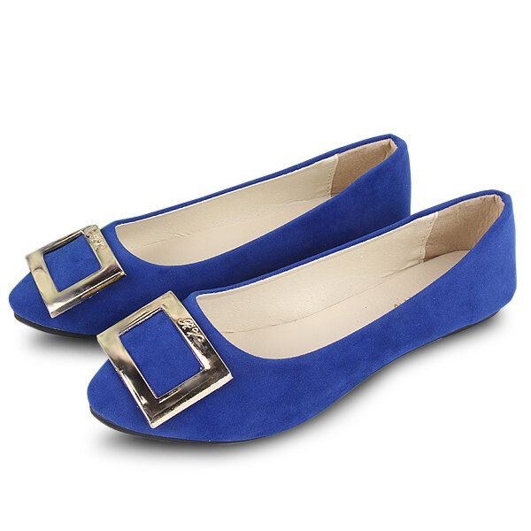 Stor Størrelse Dame Lazy Loafers Candy Color Flade Sko Slip On Driving Loafers
