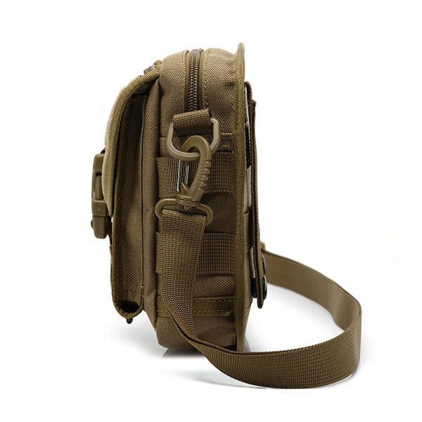 Army Style Nylon Taktisk Mænd Skuldertaske Messenger Bag Til Sport Rejse Vandring