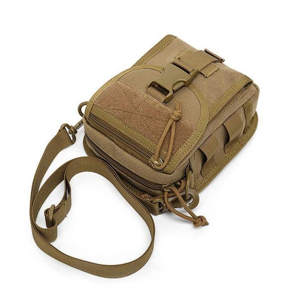 Army Style Nylon Taktisk Mænd Skuldertaske Messenger Bag Til Sport Rejse Vandring