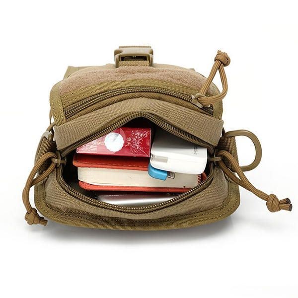 Army Style Nylon Taktisk Mænd Skuldertaske Messenger Bag Til Sport Rejse Vandring