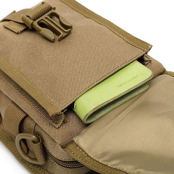 Army Style Nylon Taktisk Mænd Skuldertaske Messenger Bag Til Sport Rejse Vandring