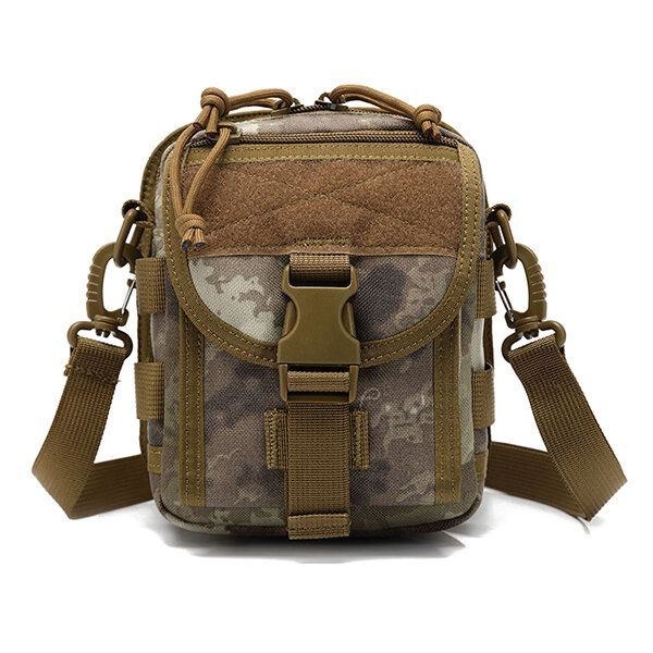 Army Style Nylon Taktisk Mænd Skuldertaske Messenger Bag Til Sport Rejse Vandring