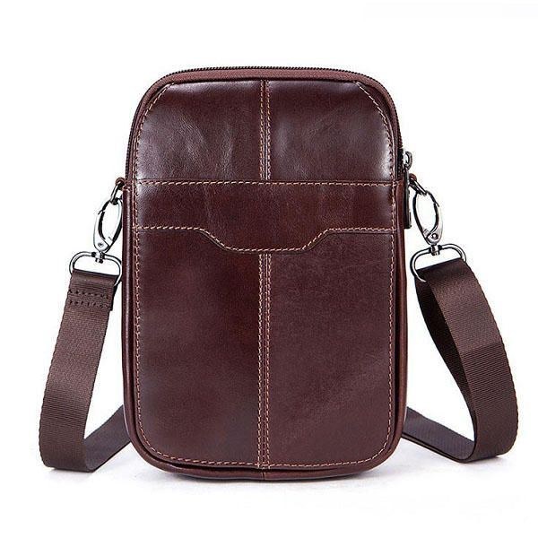 Dame Ægte Læder Casual Business Vintage Crossbody Taske