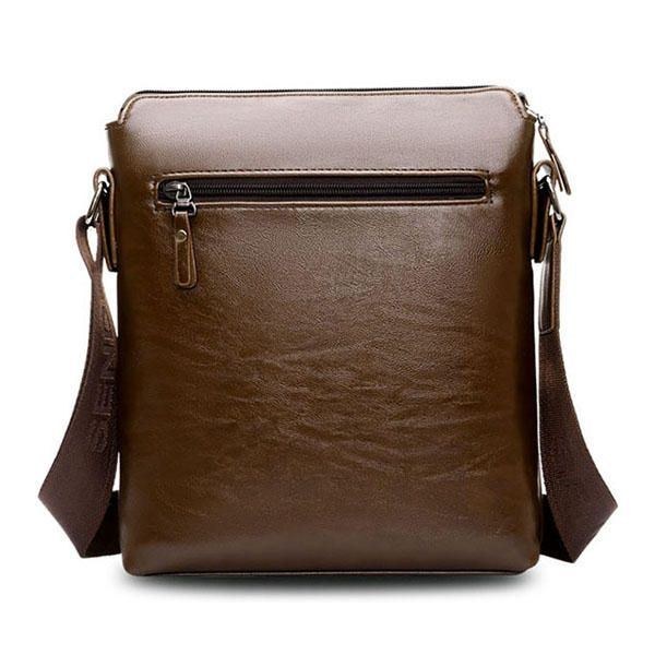 Herre Business Messenger Bag Solid Crossbody Skuldertaske