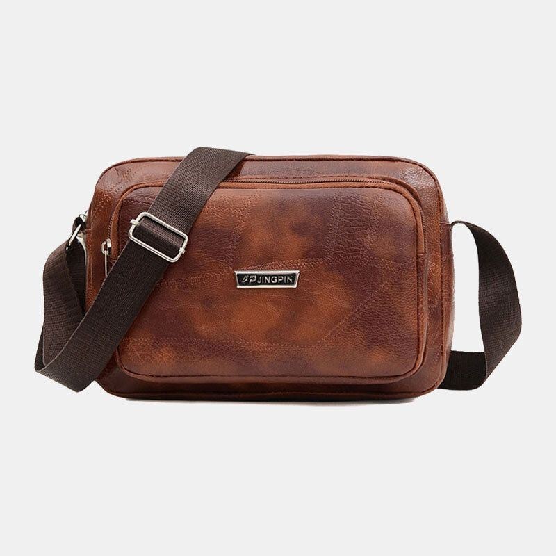Herre Business Vandtæt Ryg Anti-tyveri Lomme Multifunktion Crossbody Taske Skuldertaske