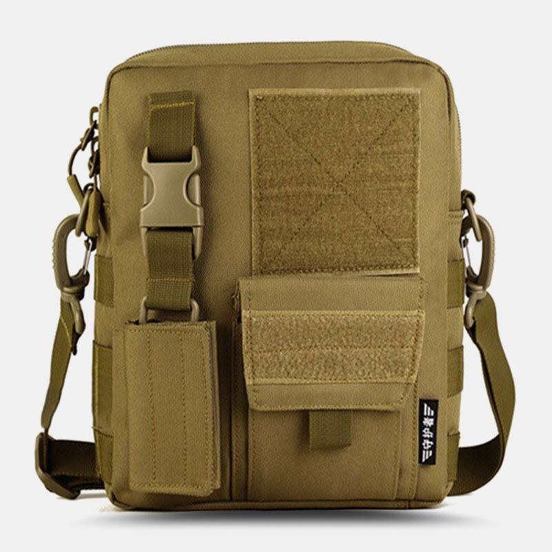 Herre Camo Mønster Multifunktion Stor Kapacitet Udendørs Rejse Taktisk Taske Crossbody Taske Skuldertaske Firkantet Taske