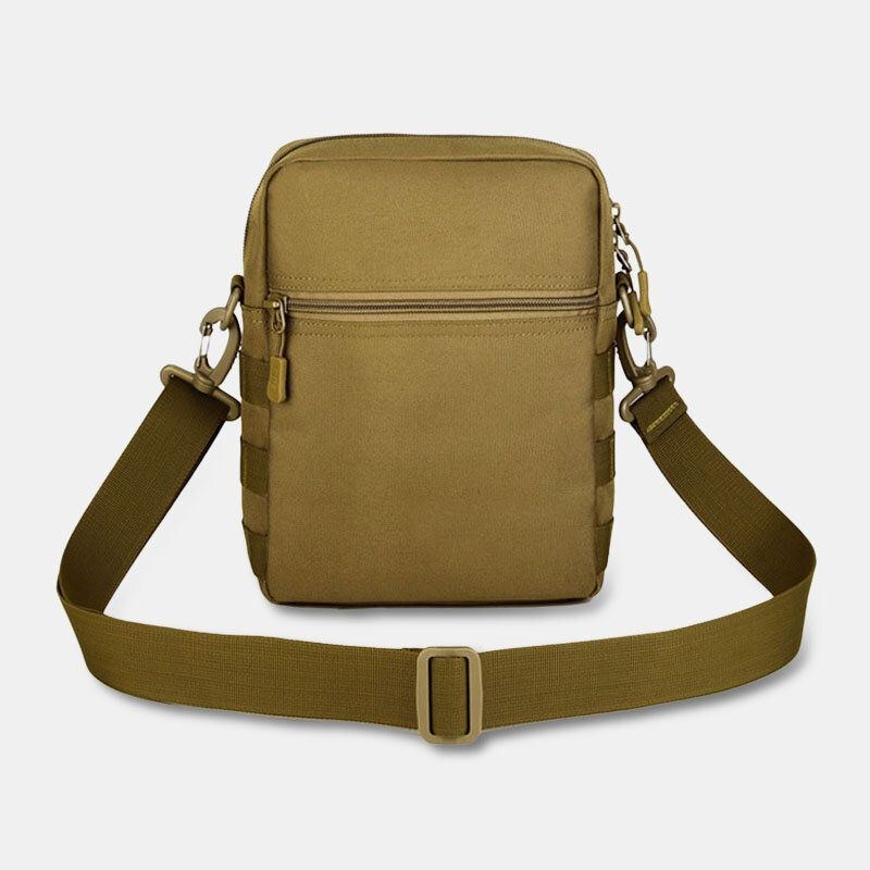 Herre Camo Mønster Multifunktion Stor Kapacitet Udendørs Rejse Taktisk Taske Crossbody Taske Skuldertaske Firkantet Taske