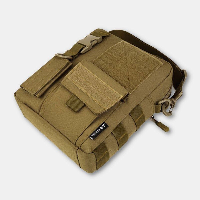 Herre Camo Mønster Multifunktion Stor Kapacitet Udendørs Rejse Taktisk Taske Crossbody Taske Skuldertaske Firkantet Taske