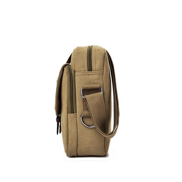 Herre Canvas Multifunktionel Vintage Crossbody-taske Skuldertaske Casual Business Travel Pack