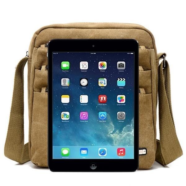 Herre Canvas Outdoor Leisure Crossbody Tasker