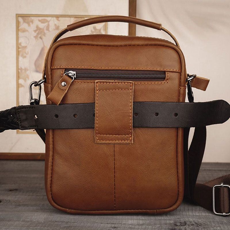 Herre Multi-pocket Retro 6.5 Tommer Telefontaske Taljetaske Ryg Tyverisikre Lommedesign Crossbody-tasker Bæltetaske