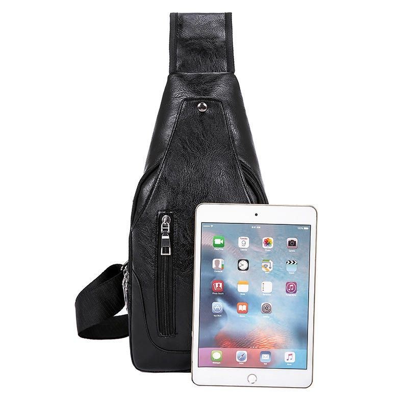 Herre Multifunktionel Usb Crossbody-taske Brysttaske Skuldertaske Business Outdoor
