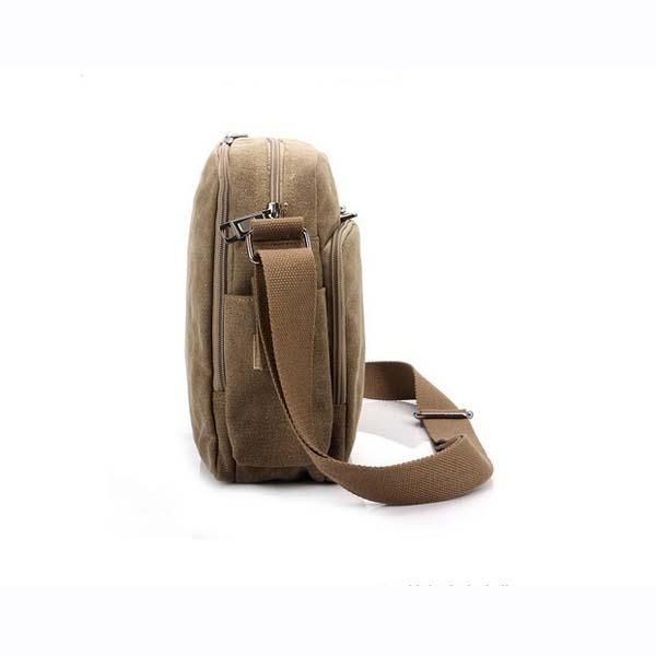 Herre Multifunktions Canvas One Shoulder Business Casual Taske