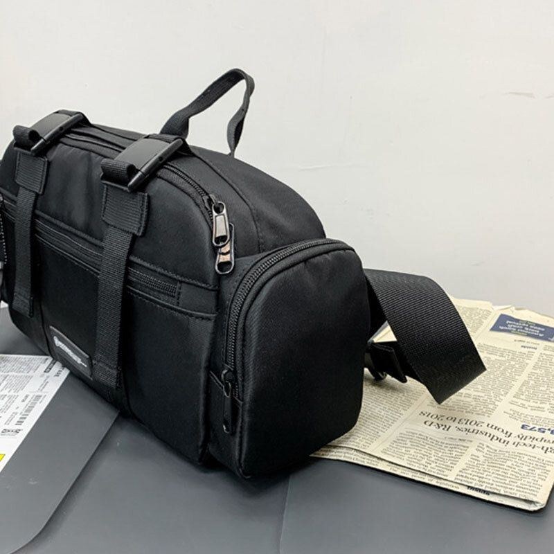 Herre Nylon Casual Multi-bære Ensfarvet Crossbody-taske Skuldertaske