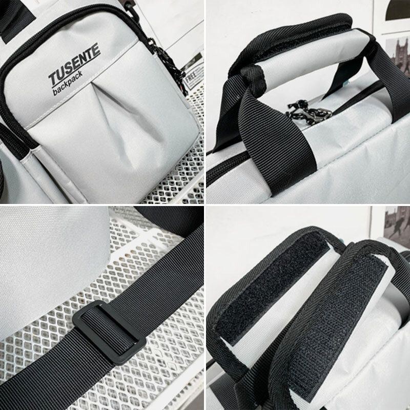Herre Nylon Casual Multi-lommer Crossbody Taske Med Stor Kapacitet