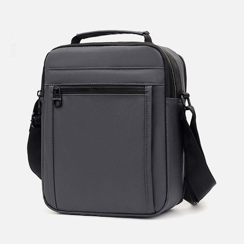 Herre Nylon Letvægts Casual Udendørs Rejser Multi-bære Skuldertaske Crossbody Taske