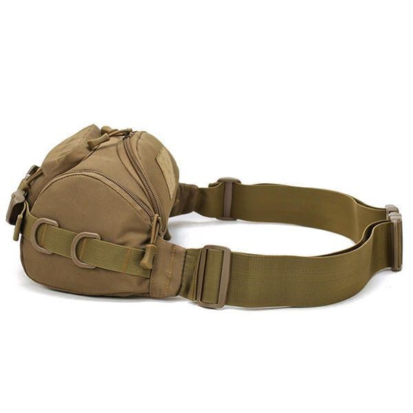 Herre Nylon Udendørs Vandtæt Tactical Sling Bag Brysttaske Taljetaske Crossbody Taske
