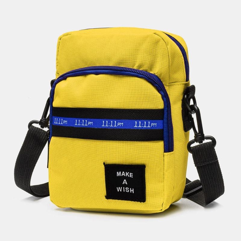 Herre Og Kvinder Crossbody-taske Color Block Lynlåstasker Vandtætte Til Rejser