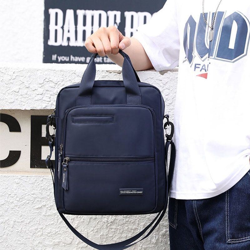 Herre Oxford Klud Stor Kapacitet Vandtæt Multi-bære Multifunktionel 13 Tommer Bærbar Taske Dokumentmappe Skuldertaske Crossbody Taske