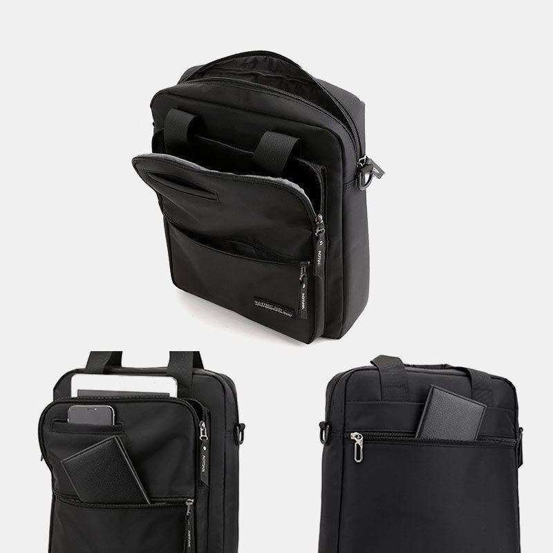 Herre Oxford Klud Stor Kapacitet Vandtæt Multi-bære Multifunktionel 13 Tommer Bærbar Taske Dokumentmappe Skuldertaske Crossbody Taske