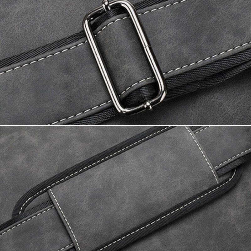 Herre Pu-læder Flap-over Crossbody-tasker Med Stor Kapacitet Casual Fashion Messenger-taske Med Flere Lommer Håndtaske Skuldertaske
