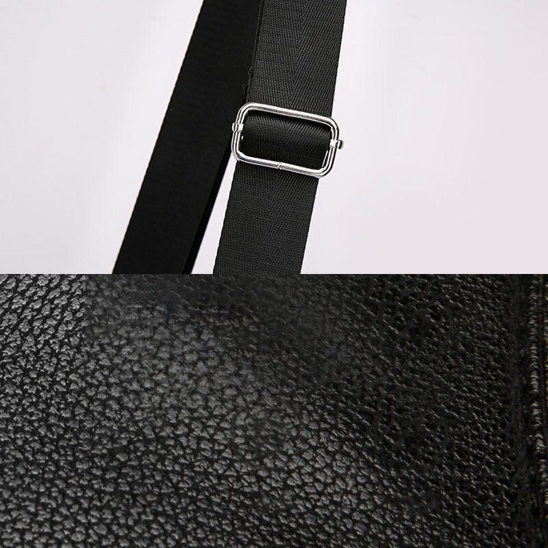 Herre Pu Læder Multipocket Vintage Crossbody Taske Med Stor Kapacitet Brysttaske Sling Bag