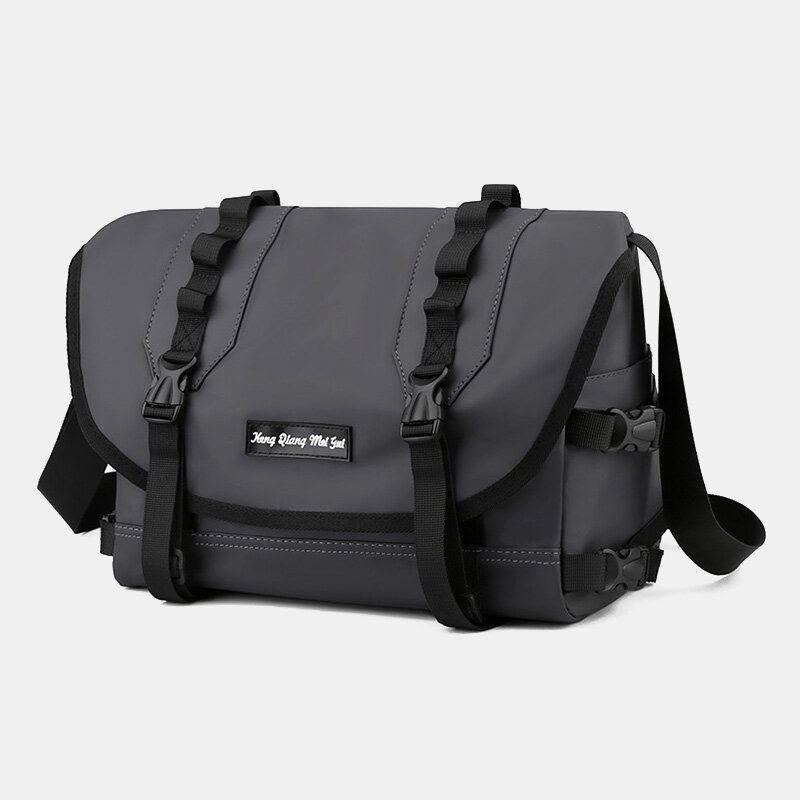Herre Unisex Nylon Justerbar Skulderrem Multi-lommer Crossbody Tasker Casual Ryg Anti-tyveri Pocket Messenger Bag Skuldertaske