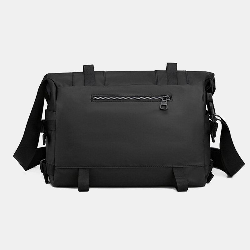 Herre Unisex Nylon Justerbar Skulderrem Multi-lommer Crossbody Tasker Casual Ryg Anti-tyveri Pocket Messenger Bag Skuldertaske