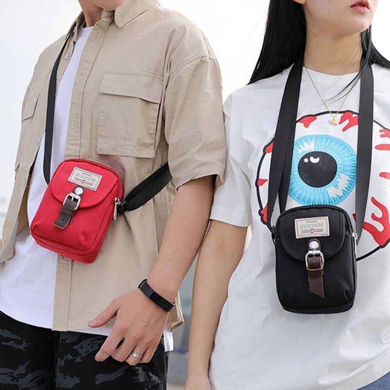 Herre Unisex Nylon Mini Nem At Bære Afslappet Skuldertaske Cross Body Taske